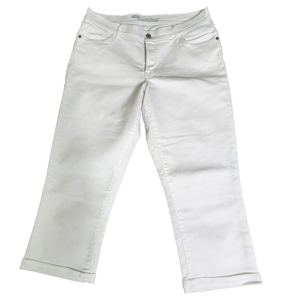 NWT OLD NAVY Sweetheart Classic Rise Stretch Jean Capri Pants 10